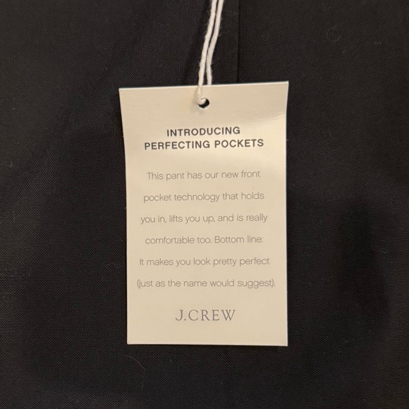 NWT J. Crew Crochet-Trimmed Pleated Trouser Item AQ778 Sz 14 Black - Picture 12 of 15